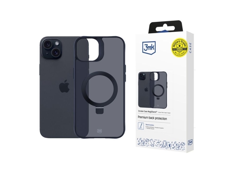 3mk 5903108597173  Cover  Apple  Iphone 15  15           Sort  Gennemsigtig