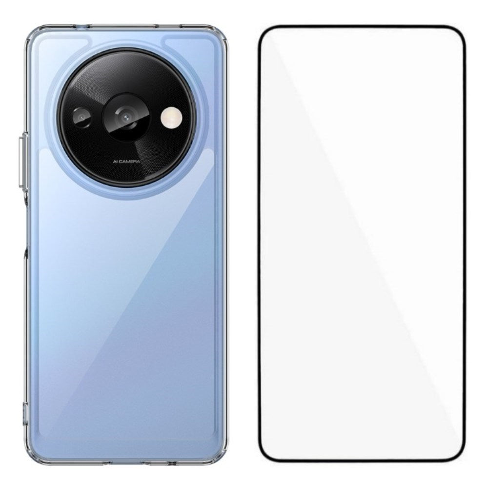 - -  Beskyttelsessæt Til Xiaomi Redmi A3    Cover   Skærmbeskyttelse Gennemsigtig