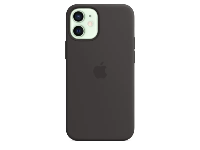 Apple Bagsidecover Til Mobiltelefon Med Magsafe Silicone Sort For Iphone 12 Mini