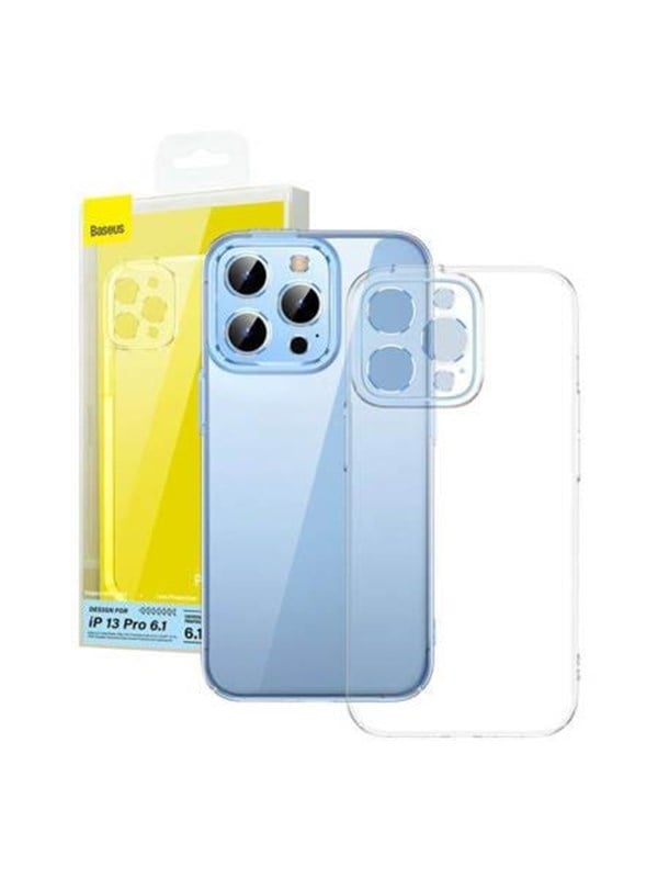 Baseus Phone Case  Crystal For Iphone 13 Pro  Transparent  With All-tempered-glass Screen Protector And Cleaning Kit