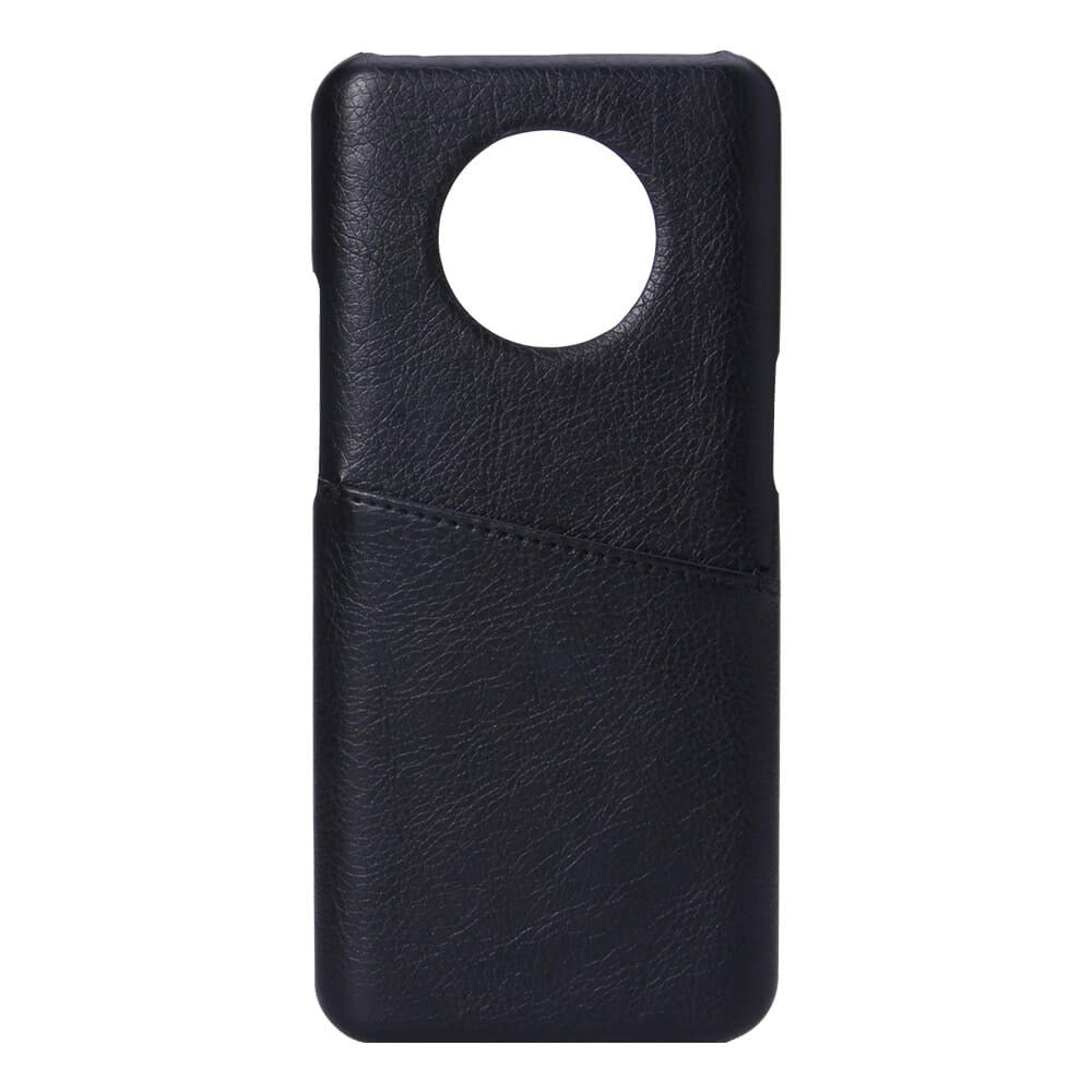 Oneplus 7t Onsala Kunstlæder Cover    Lomme Til Kort Sort