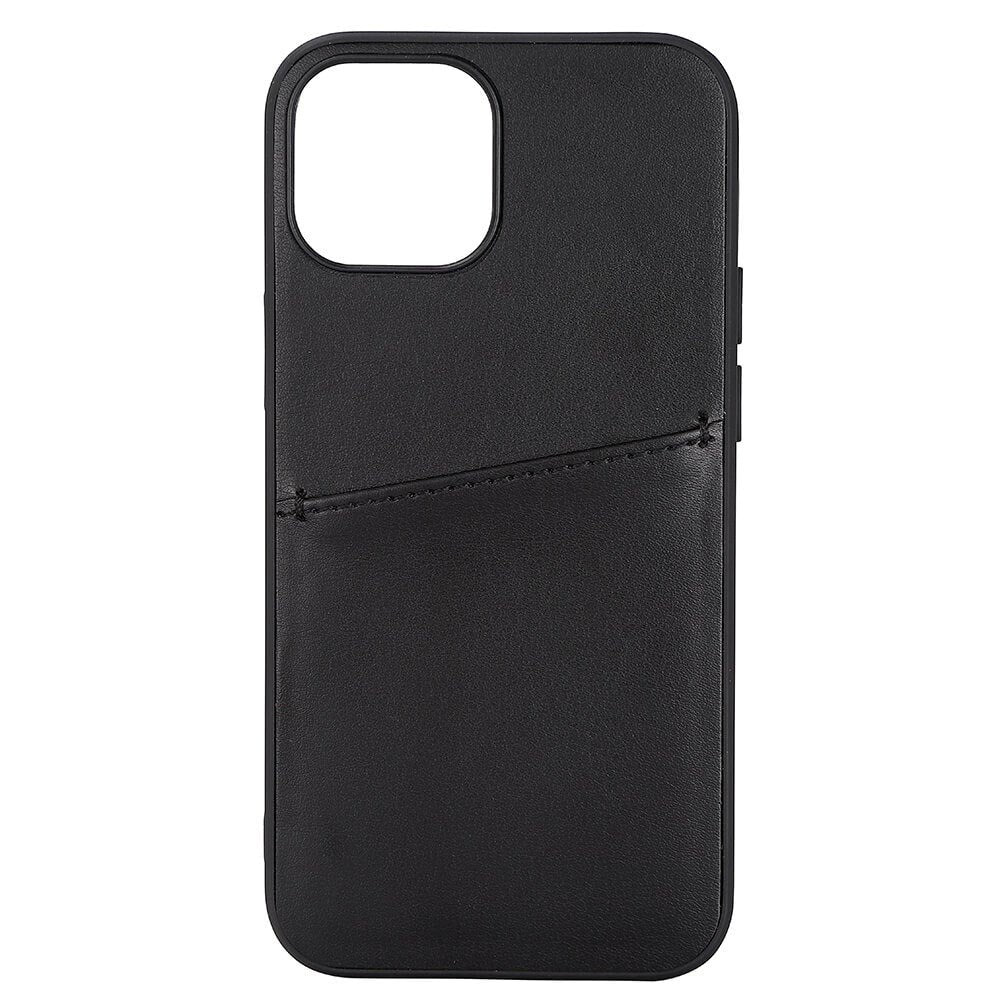 Buffalo Iphone 13 Mini ægte Læder Bagside Cover    Kortlomme Sort