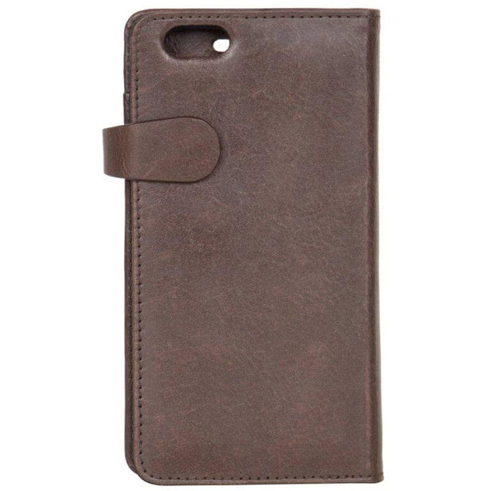 Buffalo Iphone   Plus   6s Plus  - -  ægte Læder Flip Cover Brun