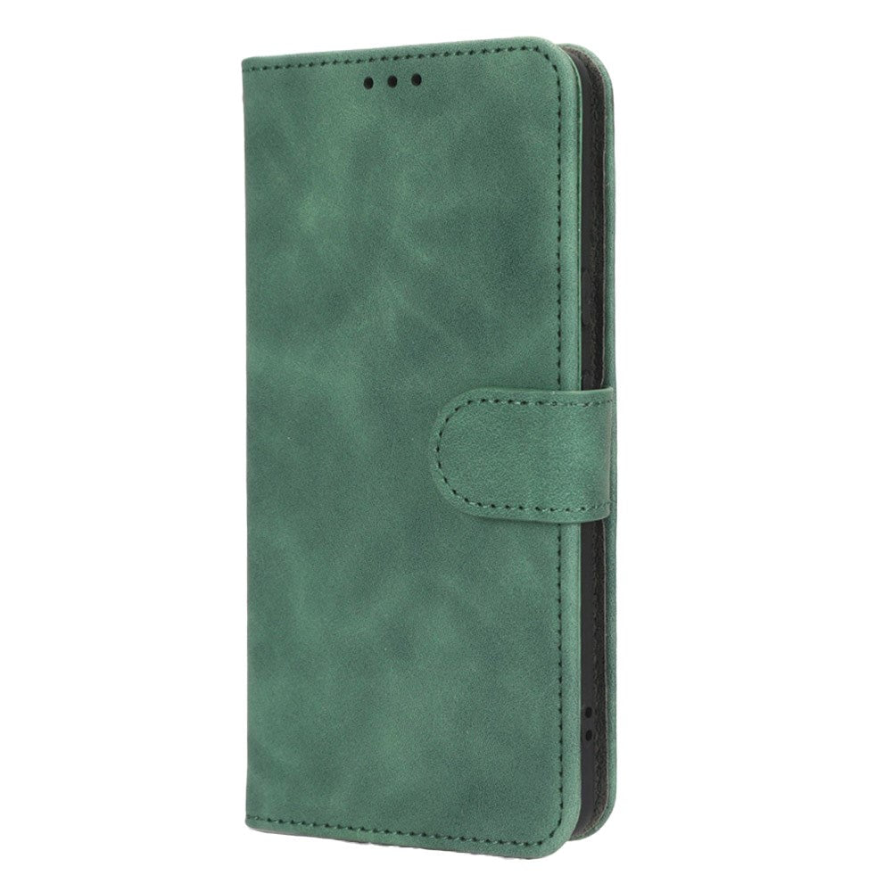 Google Pixel 7a Læder Flip Cover    Kortholdere Grøn