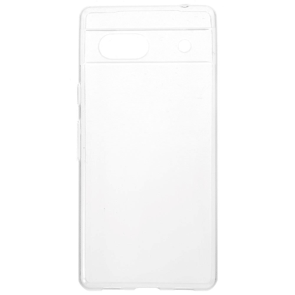 Google Pixel 7a Fleksibelt Plastik Bagside Cover Gennemsigtig