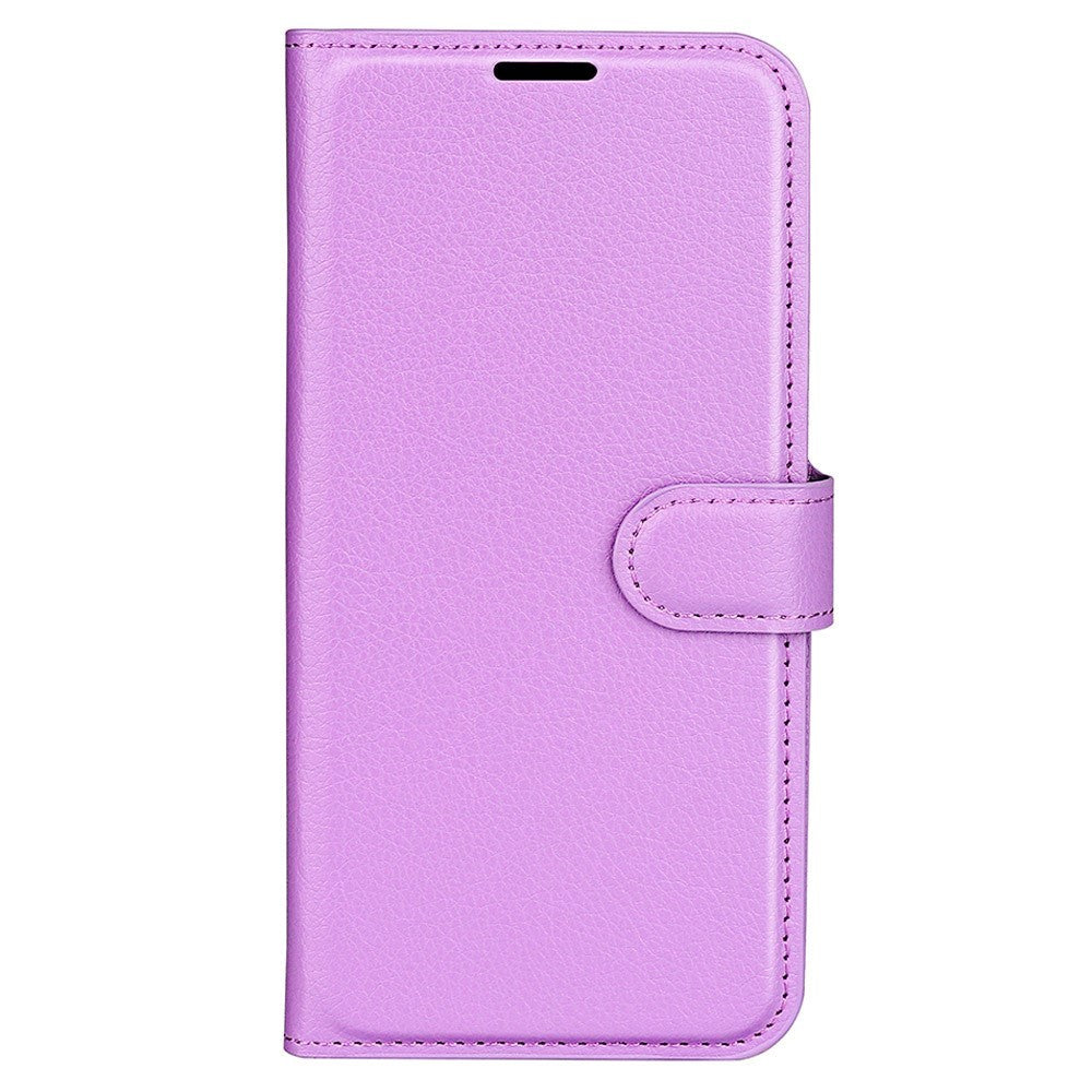 Sony Xperia     Litchi Læder Flip Cover    Pung Lilla
